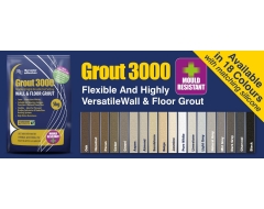 Tilemaster Adhesives' introduces new revamped Grout 3000 range